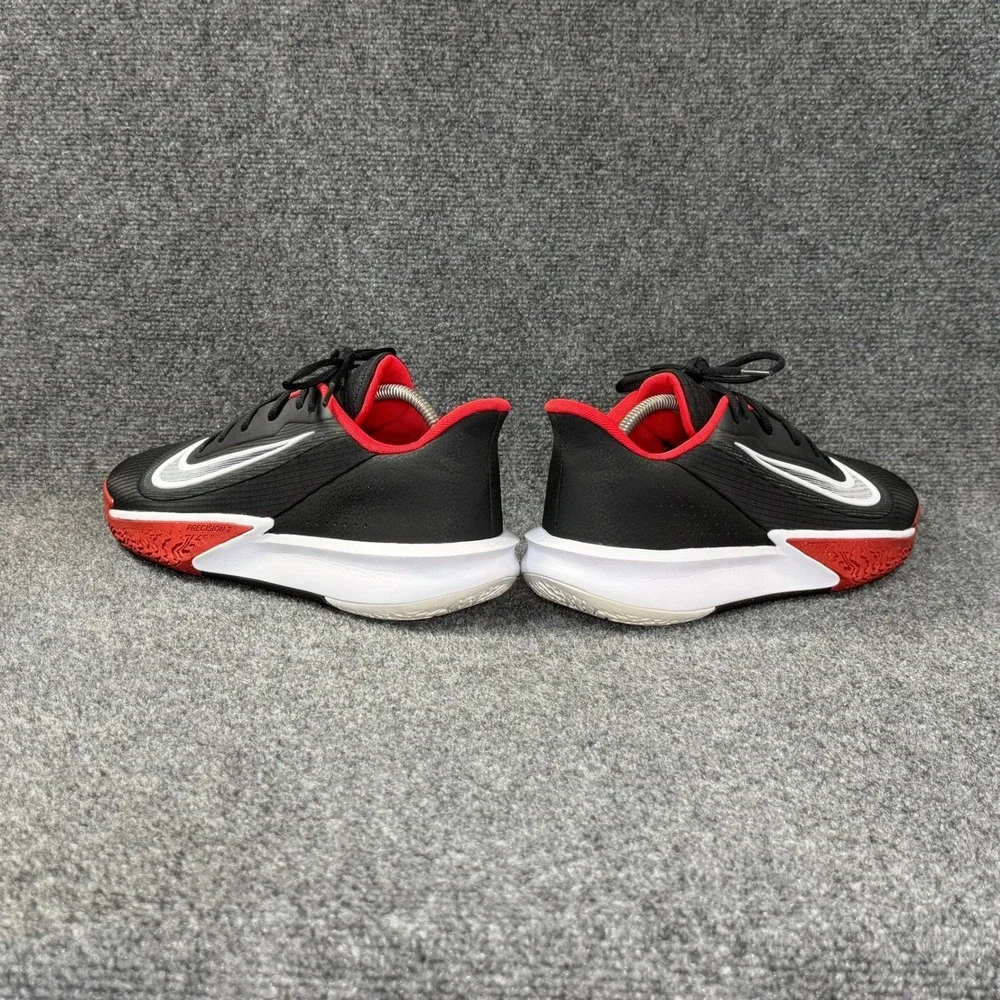 Nike Precision VII 7 Basketball Shoes Men's 13 Black University Red Athletic Low